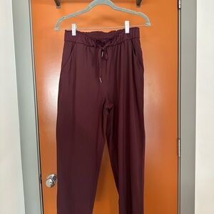 Lululemon Athletica Maroon Drawstring Pants